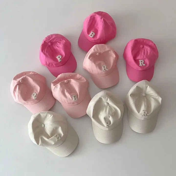 Pink%20Series%20Children%20Baseball%20Hat%20Fashion%20RP%20Letter%20Kids%20Peaked%20Cap%20Solid%20Color%20Cotton%20Outdoor%20Sun%20Visors%20Boy%20Girl%20Summer%20Bonnet%20-%20Image%203