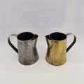 Metal Vase Decorative Shabby Pitcher Flower Holder Metal Vase with Handle for Home Garden Flowerpot Bronze.