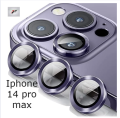 Camera Lens Protector for iphone 14 promax Premium HD Tempered Glass Metal Ring Aluminum. 