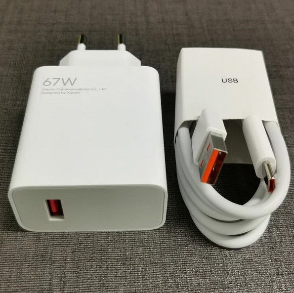 Xiaomi Mi 67W Fast Charger Power Adapter And Cable Suit Type-C