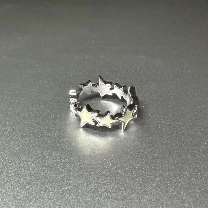 Colorful%20%20Enamel%20Pink%20Star%20Rings%20Fashionable%20%20For%20Girls%20%20Blue%20%20Twisted%20Star%20Open%20Ring%20Party%20Gifts%20New%20Fashion%20%20Women'S%20Y2k%20Jewelry%20for%20Daily%20Wear%20%20Fashion%20Events%20%20Teenagers/Young%20Women%20%20Party%20Or%20-%20Image%204