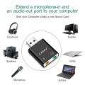 Sound Card USB External Sound Card Audio Adapter 2 in 1 USB to 3.5mm Jack Audio Adapter Aluminum Stereo Sound Card for Windows Mac PS5 Nintendo Switch Linux PC Laptops Desktops. 