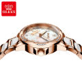 OLEV Fashion Mechanical Watch Luxury Ladies Watch Ceramic Strap  Waterproof Automatic Watches for Women - 6610. 