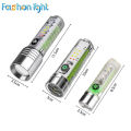 White Laser Flashlight TyPE-C Multifunctional Red & Blue Flashing Fluorescent Mini 520A Flashlight.