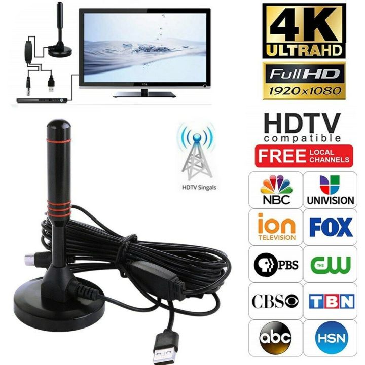 200Mile 1080P HD Digital Indoor Amplified TV Antenna With