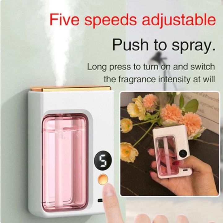 Automatic Diffuser Aromatherapy Car Perfume with Display Essential Oil Humidifier Bathroom Deodorization Air Freshener Type-C