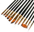 Keep Smiling Artist Paint Brush Mix Set – 12 Pcs Painting Brushes. 