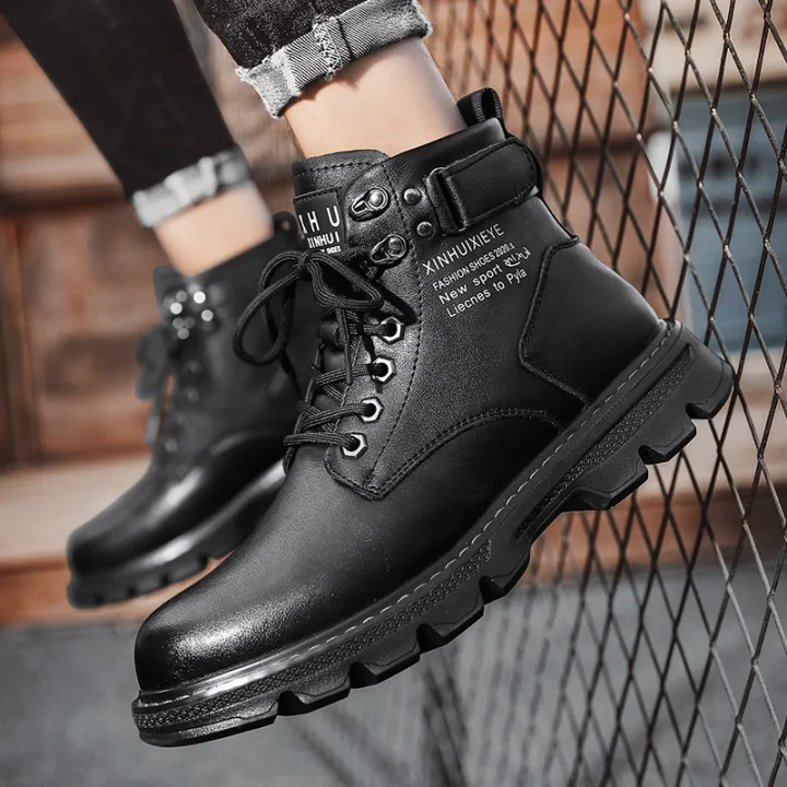 Men's%20shoes%20spring%202024%20new%20high-top%20martin%20boots%20black%20biker%20tide%20shoes%20versatile%20non-slip%20wear-resistant%20fashion%20boots%20men%20-%20Image%203