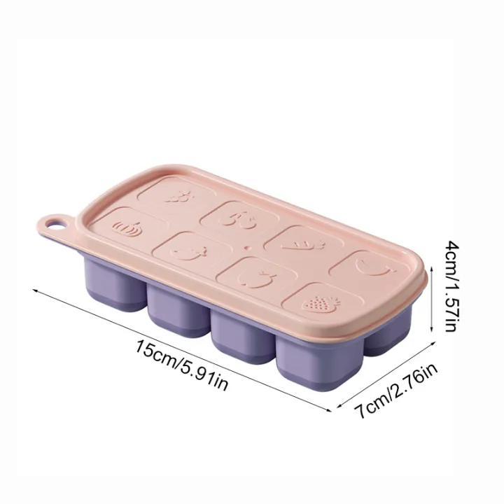 1Pc%208%20Cell%20Food%20Grade%20Silicone%20Mold%20Ice%20Grid%20With%20Lid%20Ice%20Case%20Tray%20Making%20Mould%20Ice%20Storage%20Box%20Reusable%20DIY%20Kitchen%20Gadget%20Qingyue%20-%20Image%202