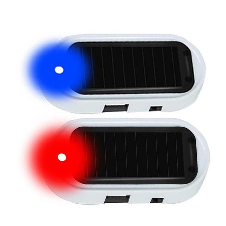 Strobe Light Car Security Light Sensing Warning Light Solar Power Flash Warning Caution Anti-theft Warning Strobe Lamp for Car Vehicle Van Truck SUV feasible