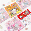 Hello Kitty Cute DIY Hand Account PVC Transparent Bronzing Sticker Pack Stickers GJCUTE. 