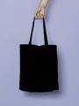 High Quality Canvas Fabric Top Handle Tote Bag with Zipper - Hand and Shoulder Bag. 