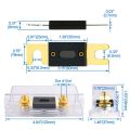 3Pcs Fuse Car ANL Fuse Holders Electrical Protection ANL Fuse Fusible Link with Fuse 80A Fuses AMP. 