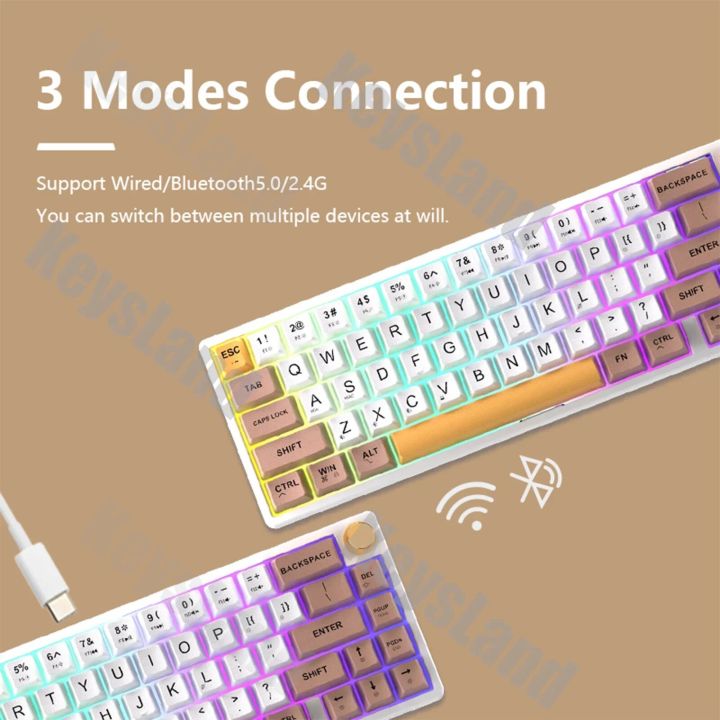 FEKER%20IK65%20Wireless%20Mechanical%20Keyboard%2065%25%20Bluetooth%202.4G%20RGB%203%20Modes%20Via%20Hotswap%20Cherry%20Profile%20Dye%20Sub%20PBT%20keycap%20Gasket%20-%20Image%204