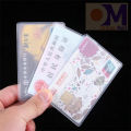 5 pcs Fashion Simple PVC Waterproof Transparent Scrub Card Cover Cardholder Case Protect Credit ID Bank Card Holder Case.