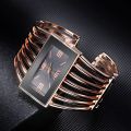 CANSNOW Womens Watch Luxury Fashion Rose Gold Bangle Bracelet Watch Women Dress Clock Female Lady Saati Girls Wristwatch Relojes.