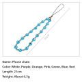 Fashion Evil Eye Phone Chain Resin Beads Mobile Phone Strap Colorful Mobile Phone Charm Accessories Jewelry for Women Girls.