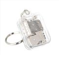Useful Handy Crank Portable Musical Instrument Music Box Keychain Mechanical Movement.