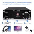 FX-Audio X3PRO DAC Digital to Analog Converter Headphone Amplifier Car Audio Amplifier Optical/PC-USB/Coaxial DC5V - BLACK EU PLUG. 