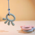 Factory Direct Sales Baby Silicone Teether Octopus Baby Teether Amazon Hot Molar Rod Happy Bite Customized. 