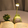 Cute Cartoon LED Reading Lamp Three-Speed Dimming USB Charging Reading Desk Lamp Sleeping Eye Protection Student Night Light.