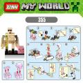 Single Sale Minecraft Building Blocks Game Series Steve Skeleton Zombie Bricks Educational Figures Toys For Children Collection X0127. 