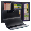 Nursing Clipboard Foldable, 3 Layers Nurse Clipboard with Nursing Edition Cheat Sheets Trifold Clipboard, Pink Durable Easy to Use. 