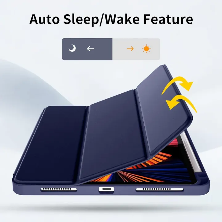 ZryXal%20New%20apple%20iPad%20Pro%2011%20Inch%20Case%202022%20(4th%20Gen)/2021(3rd%20Gen)/2020(2nd%20Gen)%20with%20Pencil%20Holder,Smart%20iPad%20Case%20%5BSupport%20Touch%20ID%20and%20Auto%20Wake/Sleep%5D%20-%20Image%206