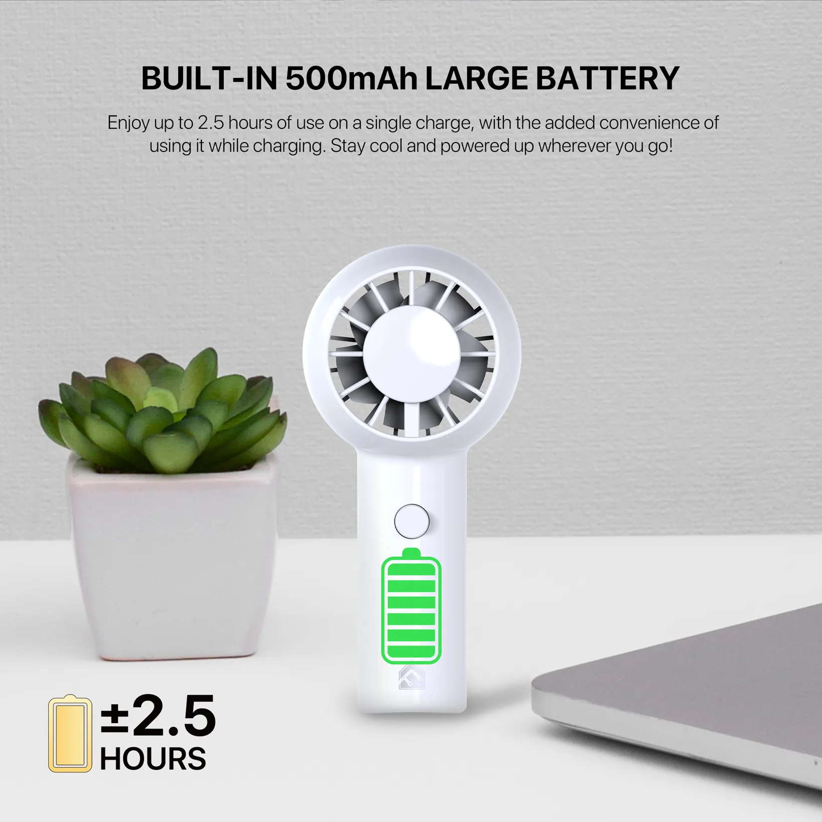 Fantech PAC1 Portable Handheld Charger Fan description image 5