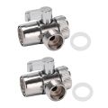 3X Faucet Valve Diverter Sink Valve Water Tap Faucet Splitter Adapter Home Bathroom Kitchen Diverter. 