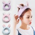 Adorable Rabbit Ear Makeup Hair Band For Women, Simple Headband For Washing Face.