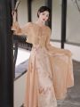 Hanfu Modified Han Elements Dress 2024 New Summer Ancient Costume Flow Fairy Skirt with Wide Sleeves Daily Wearable Super Fairy. 