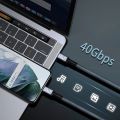 UGOURD USB4 Cable 40Gbps 240W Thunderbolt 4 Type C Fast Charging Cable Thunderbolt3 USB C to C Data Transfer Cable For eGPU 2m.