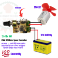 12v-18v PWM DC Motor/Fan Speed Controller Circuit. DC Motor Regulator.
