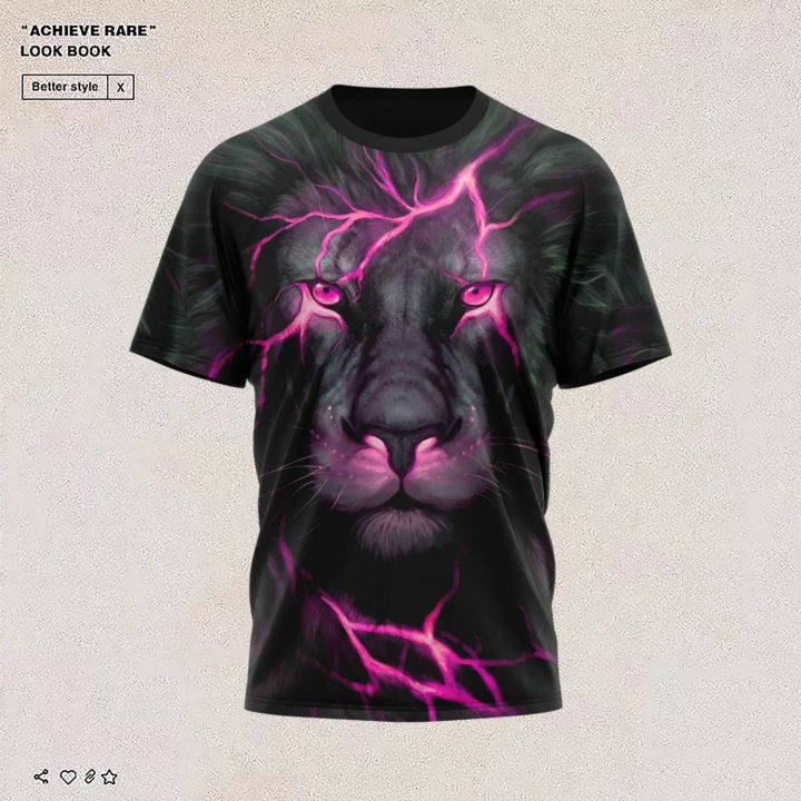 3D%20Print%20Lion%20Shirt%20Men's%20T-shirt%202023%20New%20Sweatshirt%20Summer%20O%20Neck%20Casual%20Short%20Sleeve%20Tees%20Mens%20Clothing%20Male%20Cool%20Streetwear%20-%20Image%204