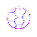 Qiunery Soccer Neon Sign For Bedroom, Battery/USB Powered LED Football Neon Lamp Sports Neon Sign For Home Bedroom Club Party Wall Hanging Decor.
