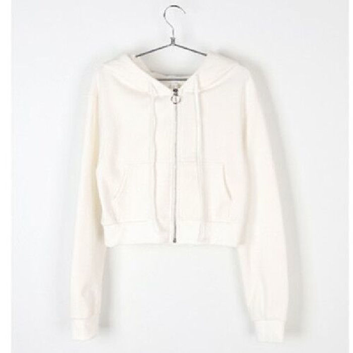 Spring%20and%20Autumn%20New%20Cardigan%20Cropped%20Top%20Korean%20Version%20Hooded%20Sweatshirt%20Women's%20Thin%20Solid%20Color%20Student%20Zipper%20Small%20Jacket%20Looks%20Thin%20-%20Image%208