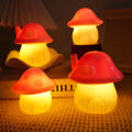 LED Portable Night Lights Mushroom Shape Decoration Lamp Mini Cute Bedroom Nightlight Kids Gift for Home Xmas Festival Decor. 