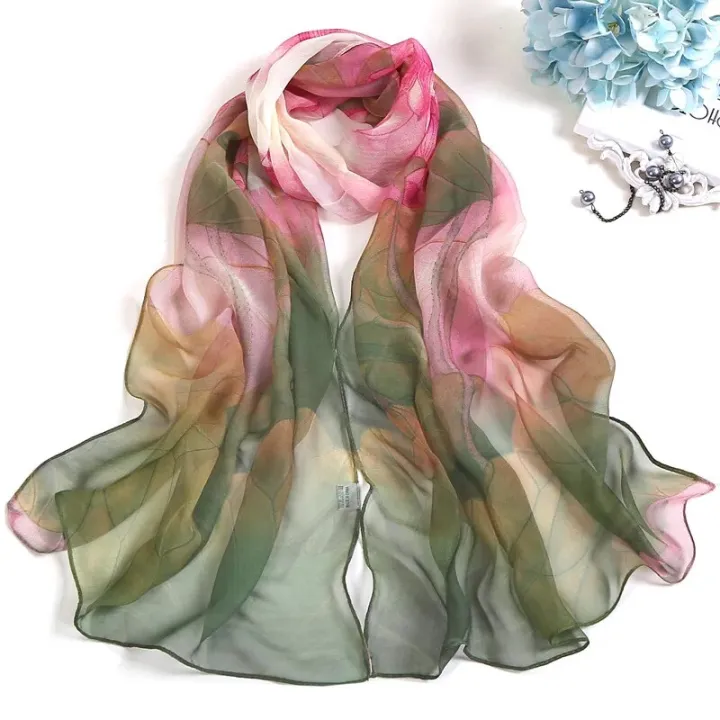 RUNMEIFA%202023%20New%20Fashion%20Spring/Summer%20Women%20Floral%20Printing%20Beach%20Silk%20Scarf%20Shawls%20Female%20Long%20Wraps%20Beach%20Sunscreen%20Hijab%20-%20Image%206