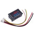 DC 0-100V 10A Digital Voltmeter Ammeter Dual Display Voltage Detector Current Meter Panel Amp Volt Gauge 0.28" Red Blue. 