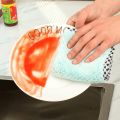 Kitchen Supplies Absorbent Hanging Towel Coral Fleece Tea Towel Microfiber Cleaning Towel.