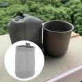 Mesh Drawstring Bag Stuff Storage Sack Carry Case Pouch for Outdoor Travel. 