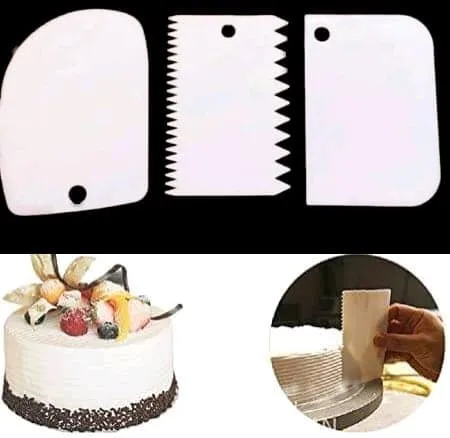 3Pcs%20Plastic%20Fondant%20Cake%20Cream%20Scraper%20Spatula%20Dough%20Cutter%20Kitchen%20Baking%20Tool%20-%20Image%202