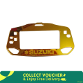 Motorcycle Dashboard Cover with Screen Protector for Gixxer fi abs or Bike Meter Cover-Gold - bike stickers. 