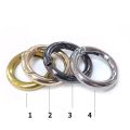 5Pcs 18mm-34mm Metal O Ring Spring Clasps Round Carabiner Keychain Bag Clips Hook Dog Chain Buckles Connector for DIY Jewelry. 