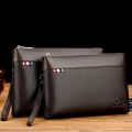 Fashion Business Style Men's Handbag Clutch Bag Soft Pu Leather Male bolsos Pack Bag Elegant Leisure Stylish Hand Bag Men Pouch. 