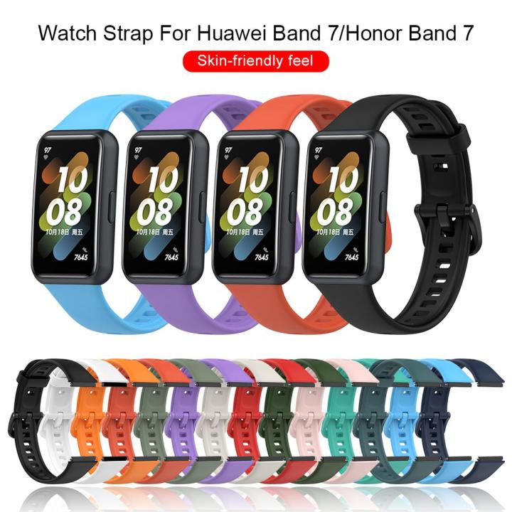 Sport Silicon Watchband for Huawei Band 7 Smart Watch Strap Replacement Premium belt Soft Strap