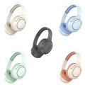 Qiunery P2963 Wireless Headset Lighting Noise Reduction Over-Ear Stereo Earphones For Computer Game Office Zoom Meeting. 