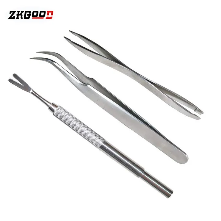 zkgood%203pcs%20Pet%20Cat%20Dog%20Tick%20Remover%20Tool%20Stainless%20Steel%20Fleas%20Lice%20Tweezers%20Clip%20Set%20Pet%20Supplies%20-%20Image%209