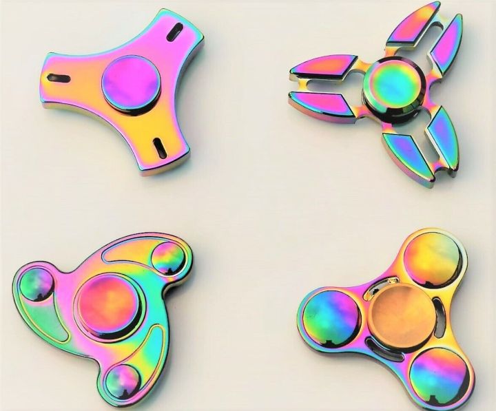 Dhaka Shopping Zone 3 Shape Metal Fidget Spinner Toy Random model/color